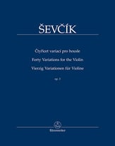 Forty Variations for the Violin, Op. 3 cover
